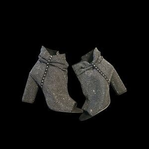 Gianni Bini Black Studded Ankle Booties